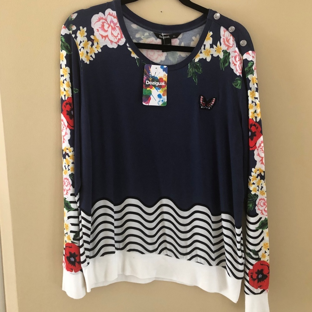 NWT Desigual All By Myself Sweater